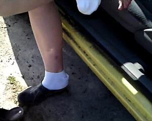 Das Beste Von Zeraphine73 Fußen Im Auto