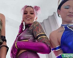 Mortal kumbat girls kylie rocket lulu chu luna legend kiss and fuck