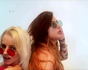 april and chantelle share black cock for the first time together!