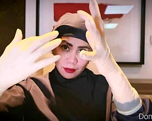 medical gloves asmr session in the hospital