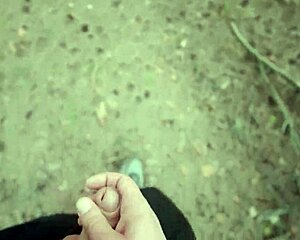 Did flashing my cock in the forest lead to her helping me cum