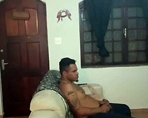 Tattooed Blonde Gives To Tattooed Black.