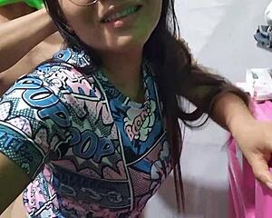 Madrastra Convinces Hijastro For Sex In Husband's Room