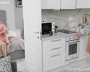 from dreams into reality... blonde and brunette fingering!!