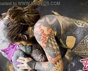 Alt Dominatrix Pegs Tattooed Worker In Anal Fuck Dripping Dick Cumshot