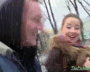 Russian slut picked up and fucked