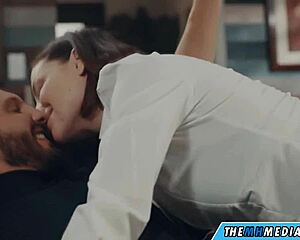 hot milf riding big tits in sensual blowjob