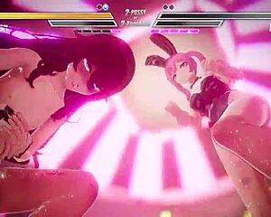 Lesbian Lovers Battle Passionately