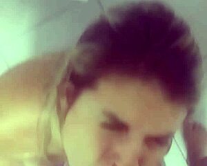 Gulosa Latina Engulfs Husband's Massive Cock in Hotel Bathroom, Then Gets Fucked Until Creampie