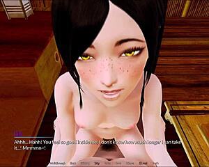 playing the game in harem hotel 229 with friends.