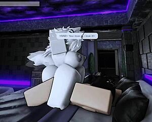 pounding my furry roblox slut's big ass with monster cock rough