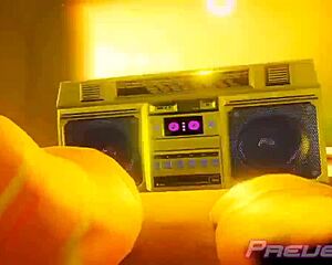 Twerking Bubble Butt Shakes Seductively in Tight Curves