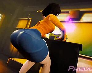 Twerking Bubble Butt Shakes Seductively in Tight Curves