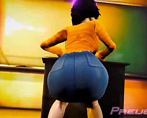 Twerking Bubble Butt Shakes Seductively in Tight Curves