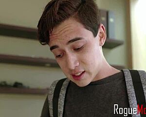 stepmom and stepsister help stepsons massive dick - becky bandini & katya rodriguez