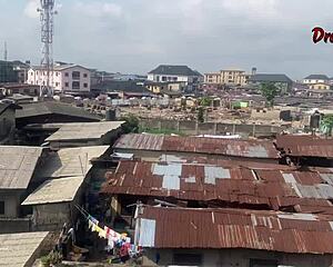 Big Ass Ebony Milf Devours Oiled Monster Cock Creampie