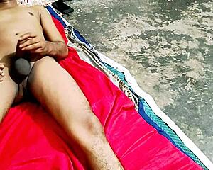 Indian bhabhi bends for boyfriend's monster cock doggystyle rough chudai with hindi moans