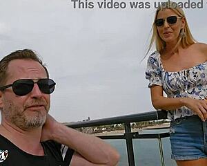 Lynna Nilsson's Hardcore Beach Fuck Ends with Cum in Mouth