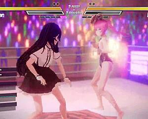 Lesbian Lovers Battle Passionately