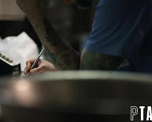 Petite Shemale Teen Begs for Creampie in Ricky Greenwood's Intense Spotlight!