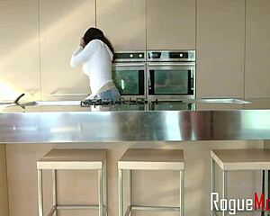 stepmom and stepsister help stepsons massive dick - becky bandini & katya rodriguez