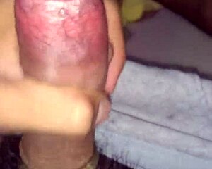 stroking my throbbing cock till it spurts hot cum everywhere 💦🔥