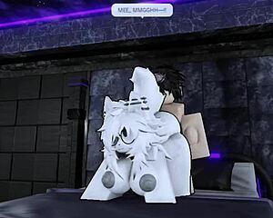 pounding my furry roblox slut's big ass with monster cock rough