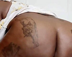 kim ocean plays with dildo bent over in sundress for intense session