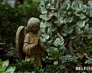 Two brunette lesbians discover true love licking hairy pussies and scissoring hard