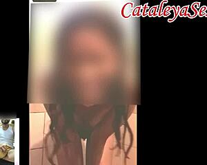 Hot Shower Videocall Turns To Mutual Masturbation Explosion Part 1!