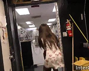 jezabel and sarah share white cock through glory hole surprise