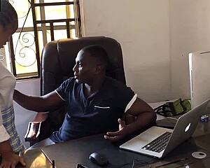 hey sam perfect time to suck big cock then fuck bent over in office