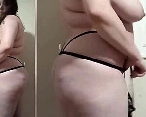 fat slut shows off chubby body and huge natural tits compilation