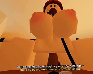 latina teen rides big cock after horny roblox fun.