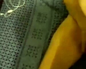 Crossdressing prostitute kneels for eager oral service on client