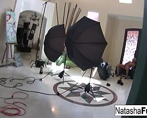 natasha nice is getting all hot and bothered during her solo playtime alone