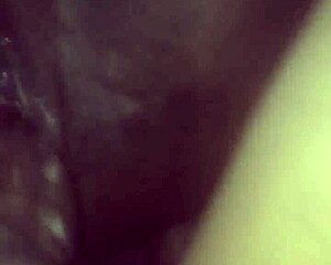 Close up on friend pounding his wife with monster cock