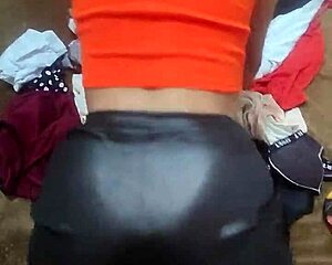 She couldn't resist bareback fucking the hot delivery guy creampie finish