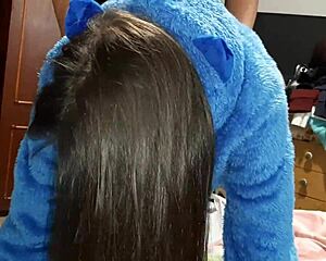 i caught neighbors in 3some and joined their lesbian strapon orgy!