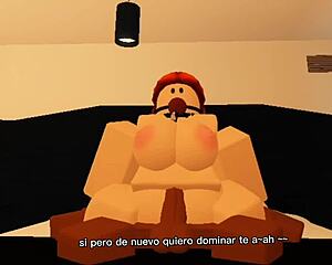 latina teen rides big cock after horny roblox fun.