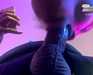 Cute BBW Trades Pussy Play for Sloppy Deepthroat