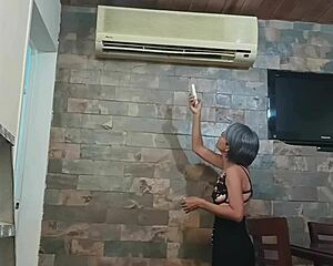 Stepbrother rams thick cock in juicy tight pussy