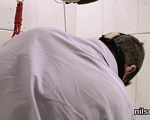 randy cutie dragged into bizarre anal madhouse for awkward assfucking therapy session