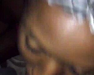 How does a slut handle sucking that massive throbbing big black monster cock until explosive cumshot?