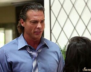 stepteen 18+ bent over begging for more doggystyle cock pounding