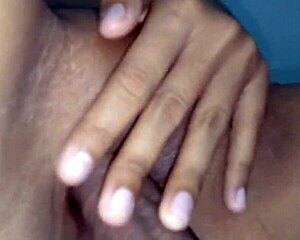 Tight wet pussy rub drives cock wild with intense amateur pleasure