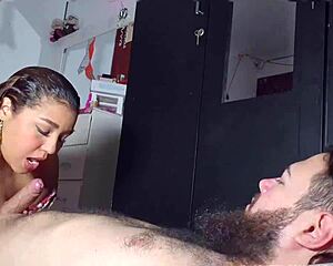 Brutal Deepthroat Face Fuck Makes Brunette Girlfriend Beg for Monster Cock Milk!