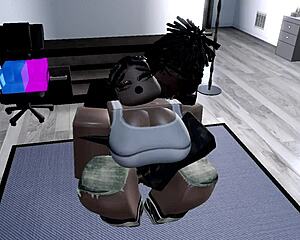 black thot bends over bed as huge bbc stretches her big ass wide in intense pounding session