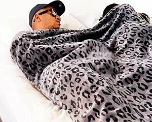 I couldn't resist sharing my bed with this naughty tattooed latina stepmom milf pounding her tight wet pussy