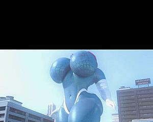 my huge tits blonde 3d chick grows moaning pov as breasts expand massively